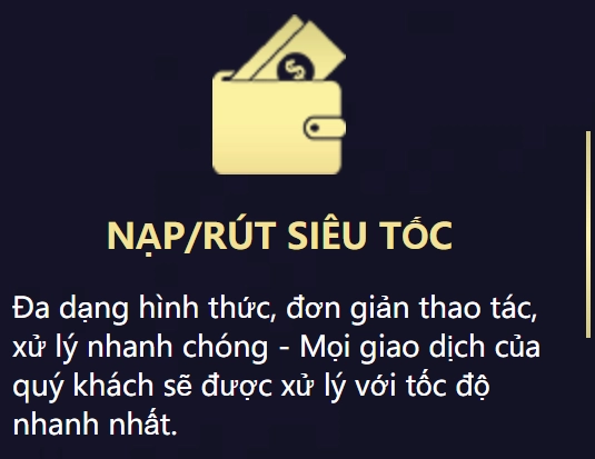 Bntc nạp rút siêu tốc